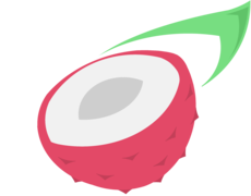 Logo of a litchi fruit